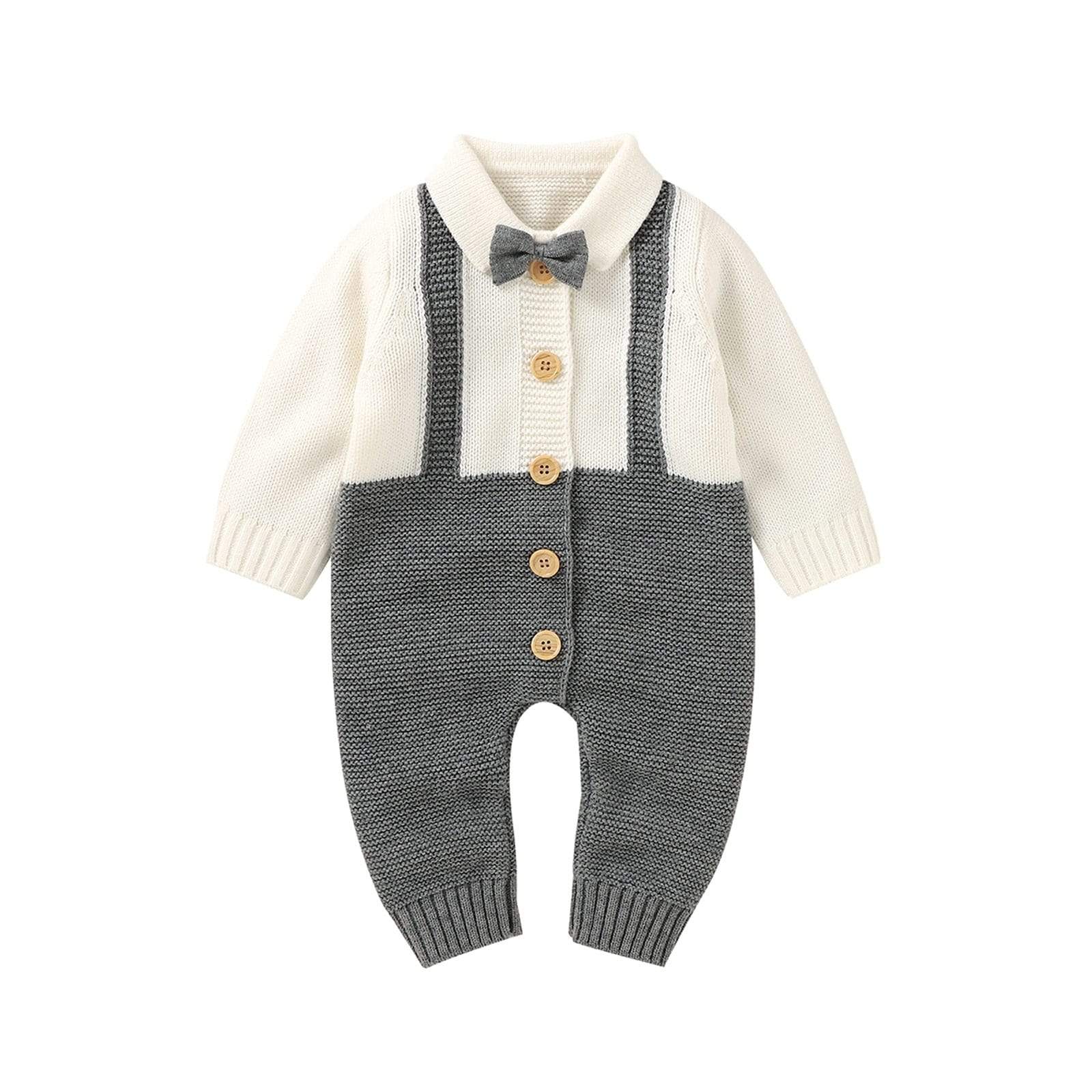 Autumn New Baby Gentleman One-piece Rompers